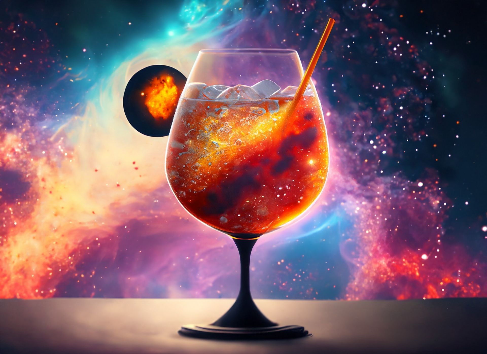 Cosmic Aperol Spritz